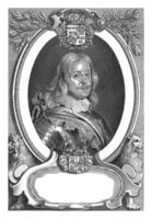 Porträt von Margnus gabriel de la Gardie, Pieter de Jode ii, nach anselm van Rumpf, 1649 foto