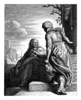 Christus und das Samariter Frau, jan Georg van vliet, nach joris van schooten, 1635 foto