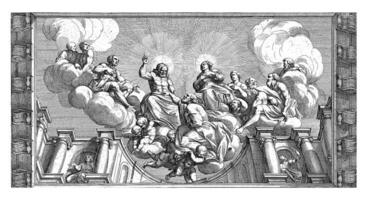 Peter empfangen in Himmel, pietro sante Bartoli, nach giovanni Lanfranco, 1645 - - 1700 foto