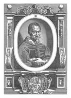 Porträt von Augustinus Barbosa, Louis Spirinx, 1628 Porträt von Augustinus barbosa beim das Alter von 42. foto