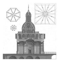 Sektion von das zweite muiderpoort im amsterdam, caspar jacobsz. Philipp, nach Cornelis Rauws, 1771 foto