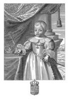 Porträt von Charles ii, wie ein Kind, Pieter de Jode ii, 1628 - - 1670 foto