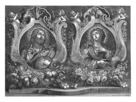 Christus und Maria, Cornelis de Kampf möglicherweise, 1675 - - 1735 foto