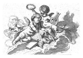 Poesie, Georg leopold Hertel, nach Francois Boucher, 1750 - - 1778 foto