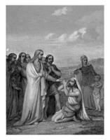 Heilung das blind von Jericho, Dolch jurriaan Schlampe, nach Adrianus johannes Ehnle, 1843 foto