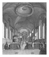 Innere von das dänisch Kirche im London, johannes pennen, 1697 foto