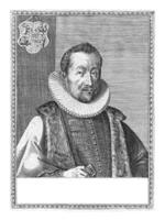 Porträt von ferdinand van Kiebach beim gerieben beim das Alter von 42, dominicus Kustos, 1592 foto