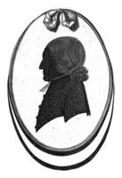 Silhouette Porträt von gijsbert weijer jan Motorhaube, Gouverneur kitsen, 1776 - - 1810 foto