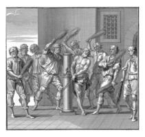 Auspeitschen von ein Märtyrer, jan wandelaar, 1702 - - 1759 foto