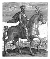 maximilian ii auf zu Pferd, Crisijn van de passe ich, nach g. ens, 1604 foto