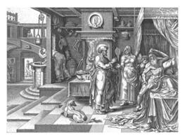Peter heilt Enias, claes jansz. Visscher, nach Philips Galle, nach maarten van heemskerck, 1643 - - 1646 foto