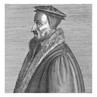 Porträt von John Calvin, Hendrik Hondius ich, 1599 foto