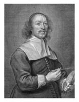 Porträt von das Maler petrus meerte, Cornelis van Kaukercken, c. 1640 - - 1680 foto