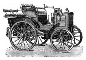 panhard Levassor Phaeton, 1894, Jahrgang Gravur. foto