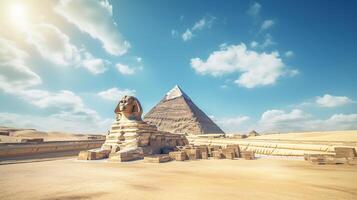 ai generiert schön hd Ägypten 4k Hintergrund foto