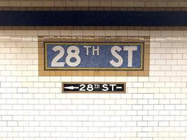 28 .. Straße Bahnhof - - Neu York Stadt foto