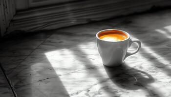 ai generiert Kaffee Hintergrund Bild foto