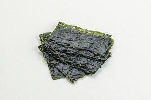 Koreanisch nori Seetang Chips Haufen foto