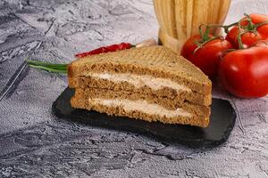 Verein Sandwich mit Thunfisch Fisch foto