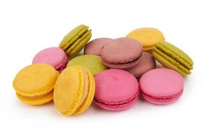 Französisch bunt Macarons foto