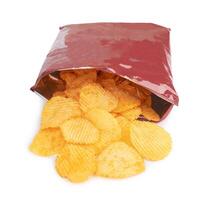 Kartoffel Chips Tasche foto