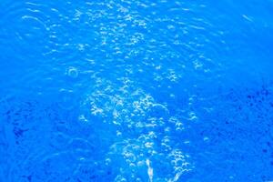 Blau Wasser Tropfen, Blau Wasser Oberfläche, Blau Wasser Hintergrund foto