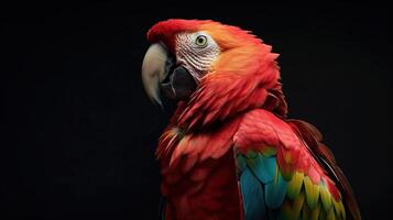 ai generiert einheimisch farbig Papagei foto