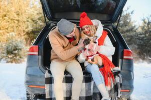 Winter Schnee Paar Liebe Geschichte foto