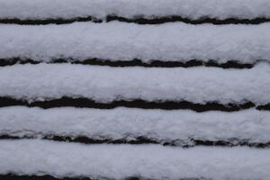 schneebedeckt Textur. abstrakt Weiß Hintergrund mit Schnee. foto