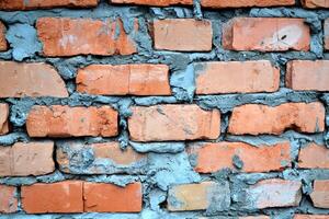 alt Backstein Mauer. Jahrgang Backstein Textur. foto