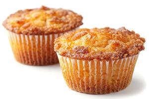 ai generiert frisch Muffin ist serviert beim das Küche Tabelle Fachmann Werbung Essen Fotografie foto