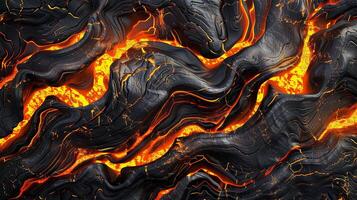 ai generiert Lava Textur Feuer Hintergrund foto