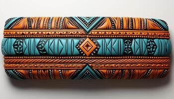 ai generiert uralt einheimisch Kulturen' abstrakt Textil- Muster symbolisieren Geschichte und Tradition generiert durch ai foto