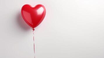 ai generiert realistisch Liebe Ballon mit Kopieren Raum Text foto