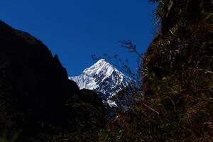 Gipfel von montieren Victoria Peru Süd Amerika gegen Blau Himmel foto