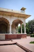 architektonisch Einzelheiten von lal qila - - rot Fort gelegen im alt Delhi, Indien, Aussicht Innerhalb Delhi rot Fort das berühmt indisch Sehenswürdigkeiten foto