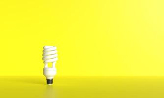 die Glühbirne Lampe Weiß Farbe Gelb Orange Hintergrund Hintergrund Kopieren Raum Idee Geschäft Strategie Inspiration Lösung Bildung Schule Technologie Erfolg Erfindung foto