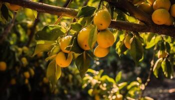 ai generiert Frische und Wachstum im Natur organisch Ernte generiert durch ai foto