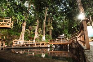 natürlich Schwimmbad von ein paradiesisch Platz im das Stadt von la Ceiba, Honduras. foto