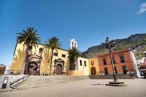 Kirche im das alt Stadt, Dorf von Garachico auf das Insel von teneriffa.kanarien inseln.spanien foto