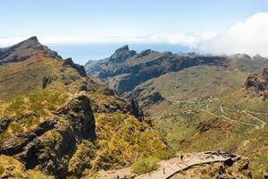 Maske Dorf im Spanien, Beliebt Tourist Ziel Maske Dorf von Tenerife foto