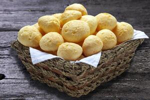 Käse Brot Korb, Brasilianer Snack foto