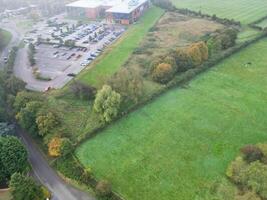 hoch Winkel Aussicht von britisch Landschaft Landschaft beim hitchin Stadt von England Vereinigtes Königreich foto