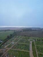 hoch Winkel Aussicht von britisch Landschaft Landschaft beim hitchin Stadt von England Vereinigtes Königreich foto