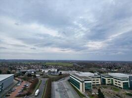 hoch Winkel Aussicht von zentral Hutfeld Stadt Hertfordshire von England, großartig Großbritannien. März 9., 2024 foto