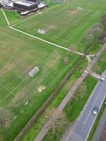 hoch Winkel Aussicht von zentral Hutfeld Stadt von England, großartig Großbritannien. März 9., 2024 foto