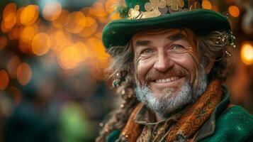 ai generiert st. Patrick's Tag Feier foto