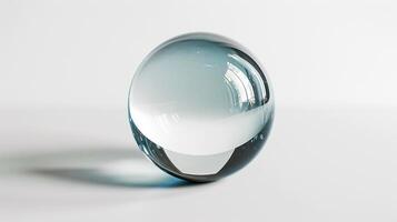 ai generiert Glas Ball mit Spiegel foto