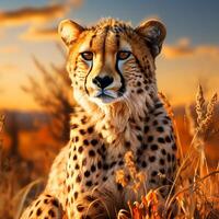 afrikanisch wild Gepard foto