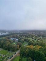 hoch Winkel Aussicht von britisch Landschaft Landschaft beim hitchin Stadt von England Vereinigtes Königreich foto